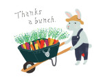 Greeting Card Carrot Bunch Thank You