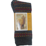 Alpaca Socks Tribal Stripe Charcoal