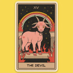 Vinyl Sticker The Devil Tarot Card