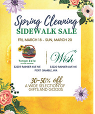 Sidewalk Sale in Port Gamble March 18-20