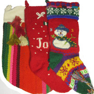 Wool Christmas Stockings from Nepal