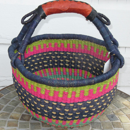 African Bolga Market Basket Medium #1