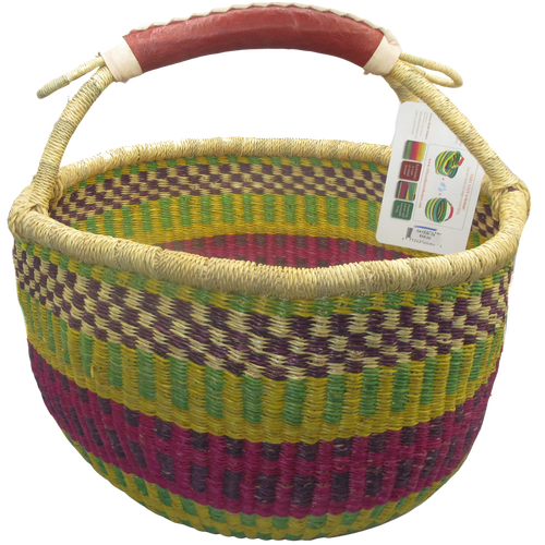 African Bolga Market Basket Large #18