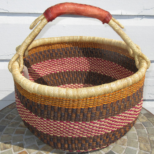 African Bolga Market Basket Large #21
