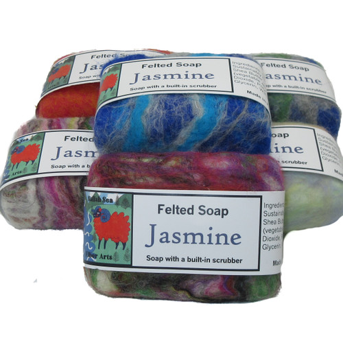 Handmade Felted Soap Jasmine