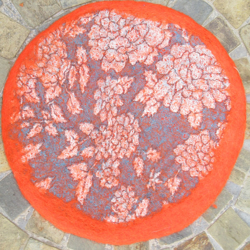 Felted Wool and Cotton Pot Trivet Nepal #8