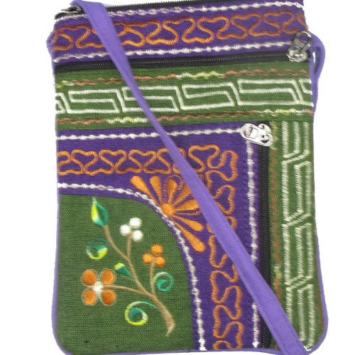 Cotton Embroidered Passport Bag Nepal #6