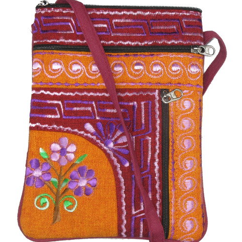 Cotton Embroidered Passport Bag Nepal #11