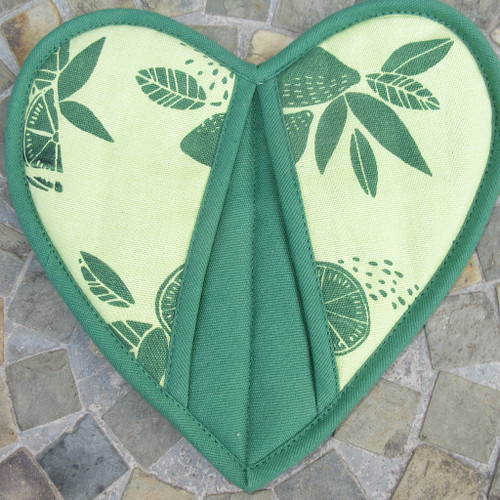 Heart Shaped Potholder with Pocket #8