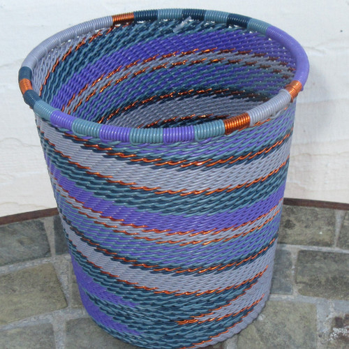 African Zulu Telephone Wire Basket Tall Cup #10