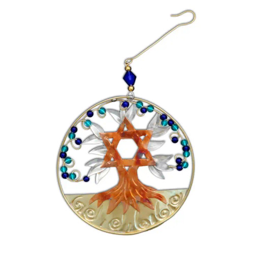Handmade Metal Ornament Judaica Tree Of Life