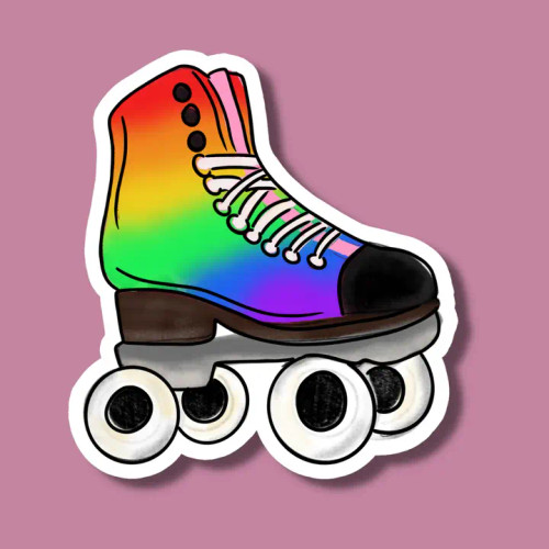 Vinyl Sticker Roller Skate