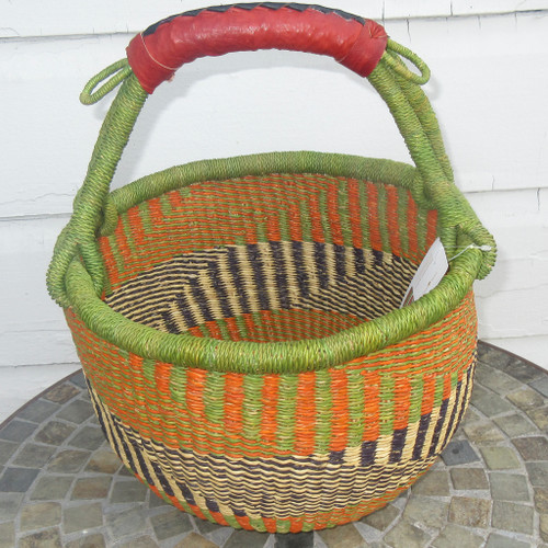 African Bolga Market Basket Medium #6