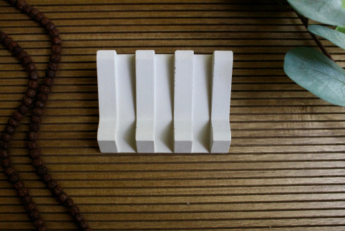 Zen Concrete Soap Dish White