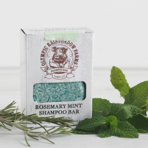 Pacific Rainshadow Farm Shampoo Bar Rosemary And Mint in packaging