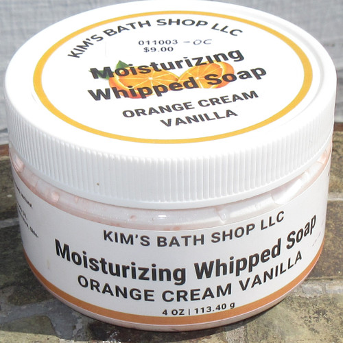 Kim's Bath Shop Orange Cream Vanilla Whipped Soap