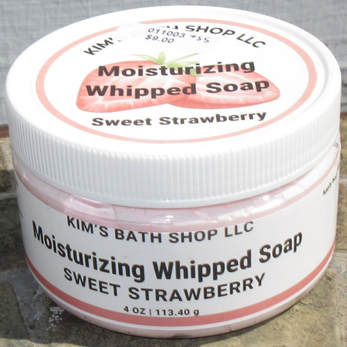 Kim's Bath Shop Sweet Strawberry Whipped Soap