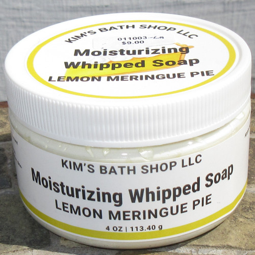 Kim's Bath Shop Lemon Meringue Pie Whipped Soap
