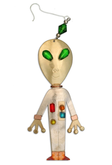 Handmade Metal Ornament Alien Handmade Metal Ornament Alien