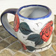 Sugar Skull Mug red rose