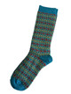 Alpaca Socks Montage Turquoise side view