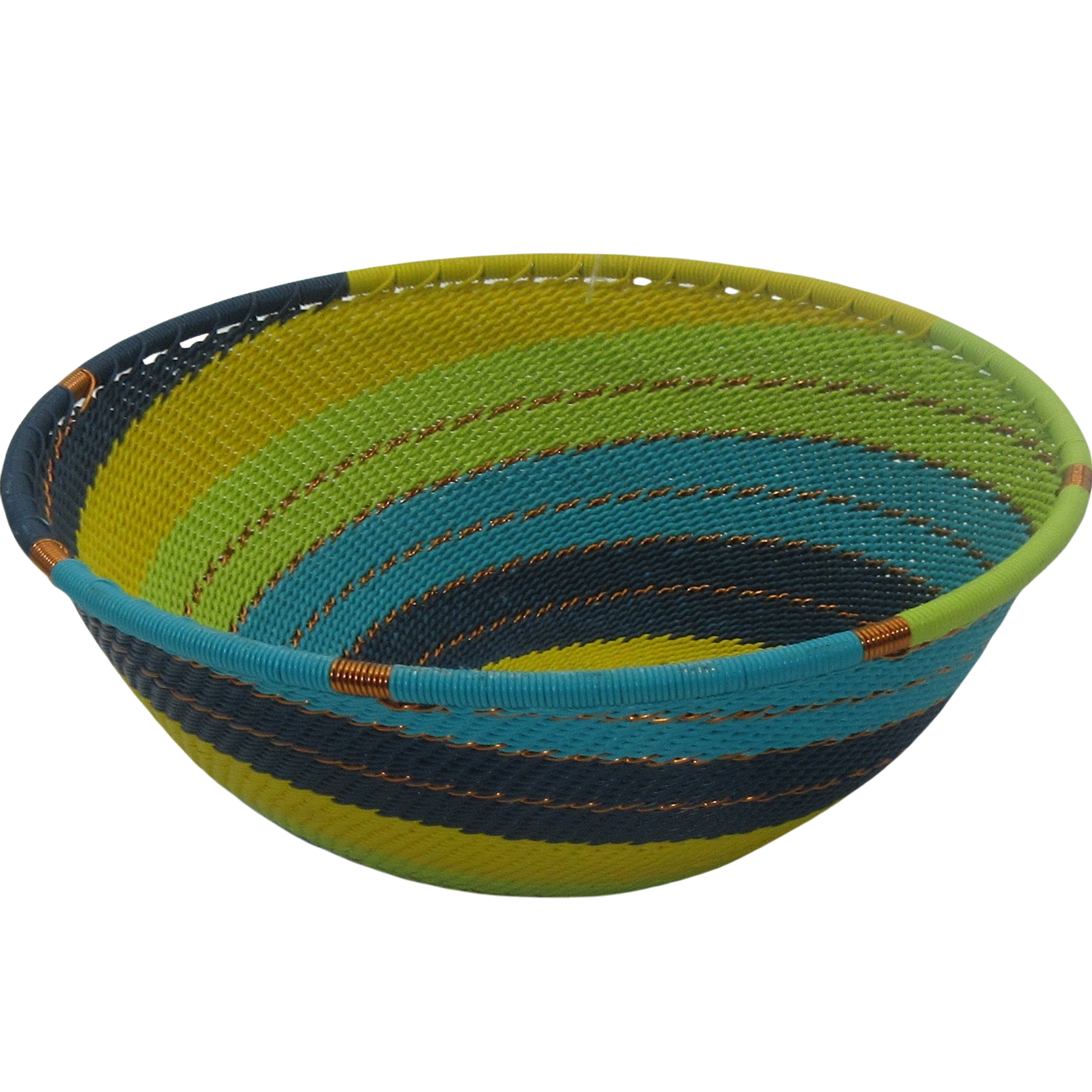 Extra Large Square Bowl - Fair Trade Zulu Wire Basket