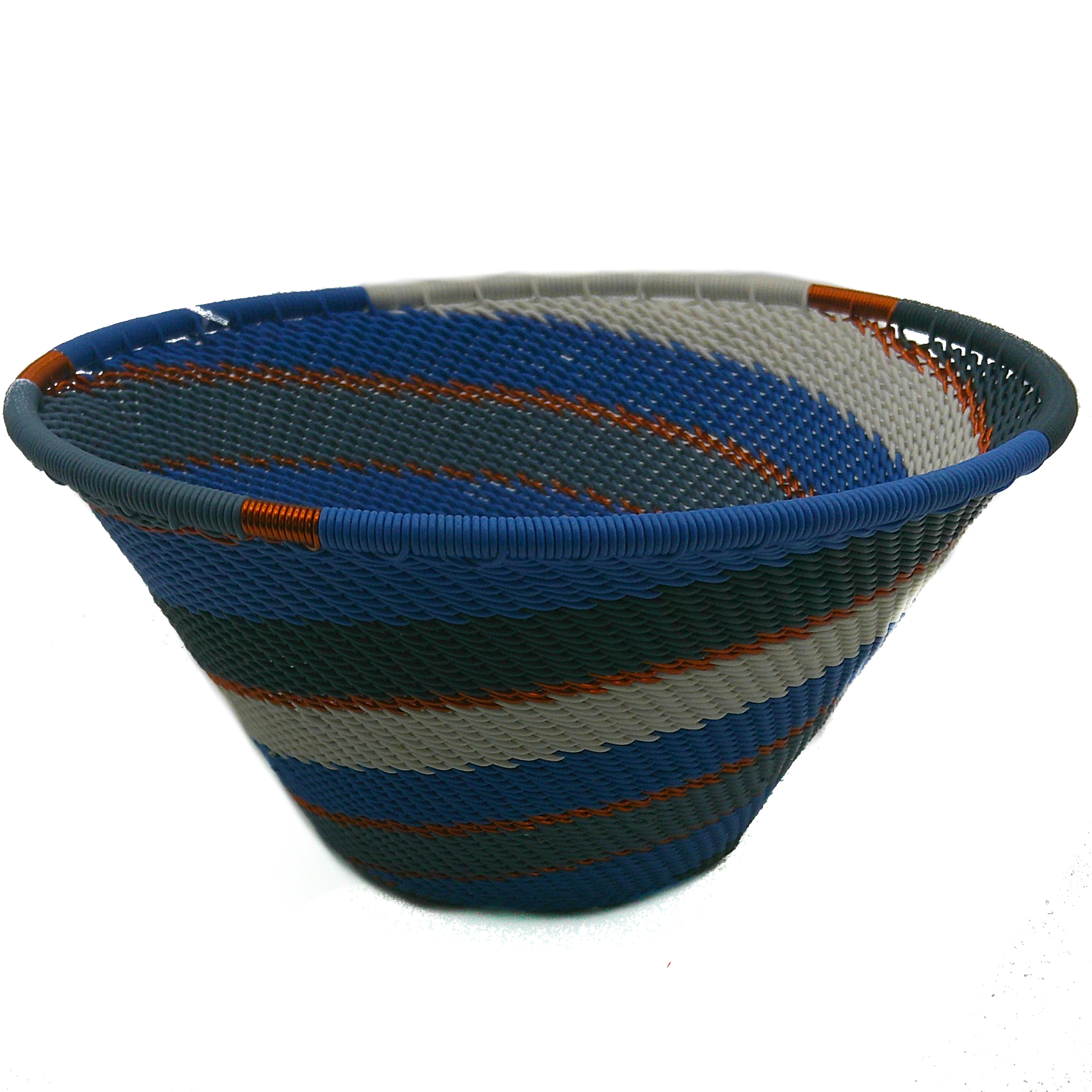 Extra Large Funnel Bowl - Fair Trade Zulu Wire Basket