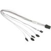 CBL-0294L-02 Cross-over Ipass to 4 SATA cable 30AWG version of CBL-0294L-01