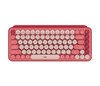 920-010709 | Logitech Pop Keys keyboard Universal RF Wireless + Bluetooth Burgundy, Pink, Rose