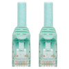 N261-003-AQ , Tripp Lite N261-003-AQ networking cable Turquoise 35.8" (0.91 m) Cat6a U/UTP (UTP)