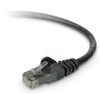 TAA980-25-BLK-S , Belkin CAT6 Snagless Patch Cable 25 ft networking cable Black 300" (7.62 m)