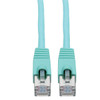 N262-035-AQ , Tripp Lite N262-035-AQ networking cable Aqua color 420.5" (10.7 m) Cat6a S/UTP (STP)