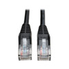 N001-050-BK , Tripp Lite N001-050-BK networking cable Black 600" (15.2 m) Cat5e U/UTP (UTP)