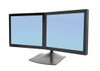 33-322-200 , Ergotron DS Series DS100 Dual Monitor Desk Stand, Horizontal 24" Black - 33-322-200