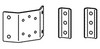 60-587-207 , Ergotron T-Slot Bracket Kit Aluminum - 60-587-207