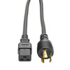 P045-010 , Tripp Lite P045-010 power cable Black 120.1" (3.05 m) C19 coupler NEMA L5-20P