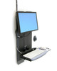 60-593-195 , Ergotron StyleView Vertical Lift, High Traffic Areas 24" Wall Black - 60-593-195