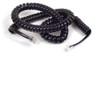 F8V101-25-BK , Belkin Coiled Telephone Handset Cord, 25 feet (7.6m), Black 299.2" (7.6 m) - F8V101-25-BK