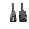 P007-010 , Tripp Lite P007-010 power cable Black 120.1" (3.05 m) NEMA 5-15P C13 coupler