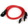 SAS8087S4R50 , StarTech.com SAS8087S4R50 Serial Attached SCSI (SAS) cable 19.7" (0.5 m) Black, Red