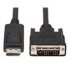 P581-006 , Tripp Lite P581-006 video cable adapter 72" (1.83 m) DisplayPort DVI-D Black, White
