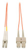 N516-05M , Tripp Lite N516-05M InfiniBand/fibre optic cable 196.9" (5 m) 2x LC 2x SC OFNR Orange
