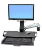 45-260-026 , Ergotron StyleView Sit-Stand Combo Arm with Worksurface 24" Wall - 45-260-026