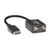 P134-06N-VGA , Tripp Lite P134-06N-VGA video cable adapter 5.91" (0.15 m) DisplayPort VGA (D-Sub) Black