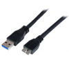 USB3CAUB1M , StarTech.com USB3CAUB1M USB cable USB 3.2 Gen 1 (3.1 Gen 1) 39.4" (1 m) USB A Micro-USB B 5 Gbit/s Black