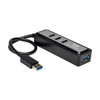 U360-004-MINI , Tripp Lite U360-004-MINI interface hub 5000 Mbit/s Black