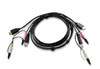 2L7D02UH , ATEN 2L7D02UH KVM cable Black 70.9" (1.8 m)