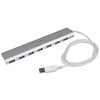 ST73007UA , StarTech.com ST73007UA interface hub USB 3.2 Gen 1 (3.1 Gen 1) Type-A 5000 Mbit/s Silver, White