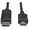P582-020 , Tripp Lite P582-020 video cable adapter 240.2" (6.1 m) DisplayPort HDMI Black, Metallic