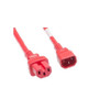 C14C15-RD-8F-ENC , eNet Components C14C15-RD-8F-ENC power cable Green 96" (2.44 m) C14 coupler C15 coupler